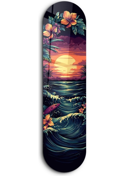 Hawaiian Scene 1 Cam Tablolar - Ev Dekorasyon
