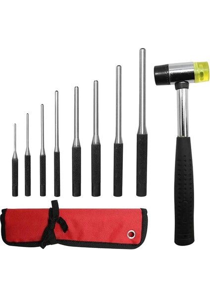 9 Parça Ağır Hizmet Rulo Unch Seti Çift Taraflı Çekiç Tutucu Ile Gunsmith Bakım Kiti Takı Kuyumcular Için Otomotiv (Yurt Dışından)