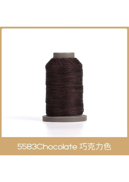 Çikolata-1spool Tarzı Wuta 90 M Yuvarlak Mumlu Iplik Tamir Kablosu Dize Polyester El Dikiş Hattı Örgülü Bilezik Dıy Aksesuarları Deri El Sanatları (Yurt Dışından)