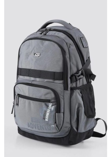 51523 Laptop Bölmeli Gri Sırt Çantası fiyatları