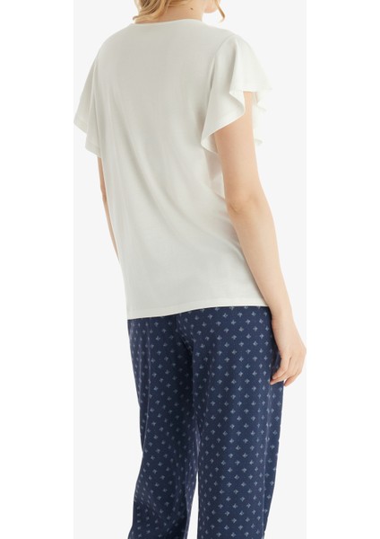 Kadın Pijama Takımı 51842 - Krem fiyatları