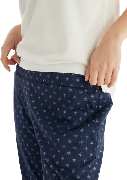 Kadın Pijama Takımı 51842 - Krem modelleri