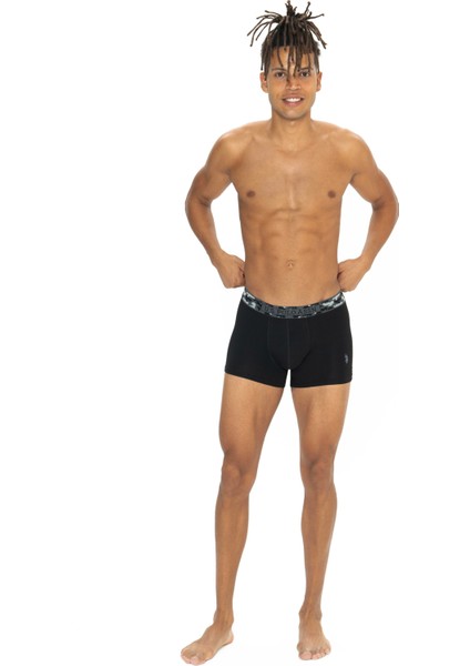 Erkek Siyah - Antrasit - Baskılı 3 Lü Boxer fiyatları