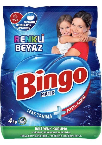 Matik Renkli & Beyaz Toz Detarjan 4 kg