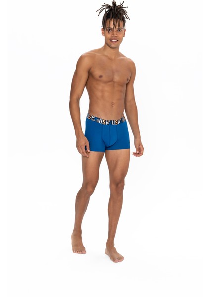 Erkek Saks - Sarı - Lacivert 3 Lü Boxer