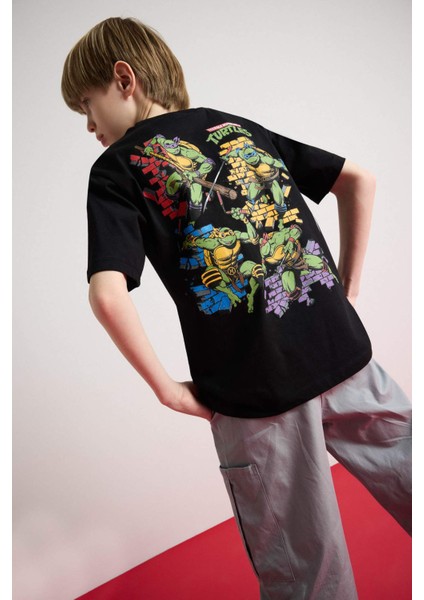 Erkek Çocuk Teenage Mutant Ninja Turtles Bisiklet Yaka Kısa Kollu Tişört E3101A825SM