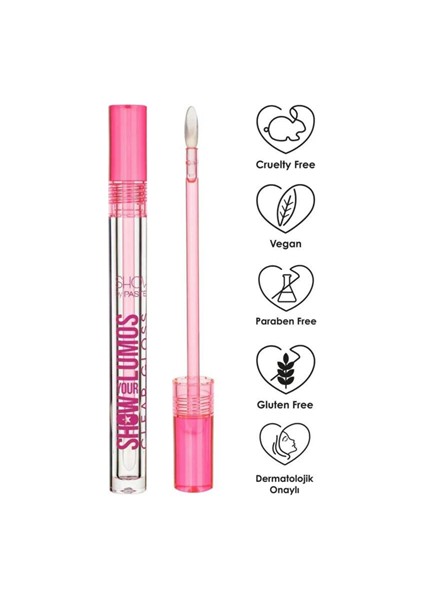 Show By Pastel Show Your Lumos Clear Gloss - Dudak Parlatıcısı