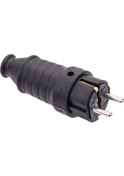 1/16A 220V Kauçuk Düz Fiş