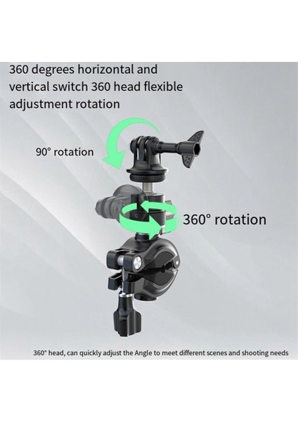 Motosiklet Bisiklet Klips Braketi Adaptörü Gopro 12 INSTA360 Aksiyon Kamera Aksesuarları Için Montaj (Yurt Dışından) fırsatları