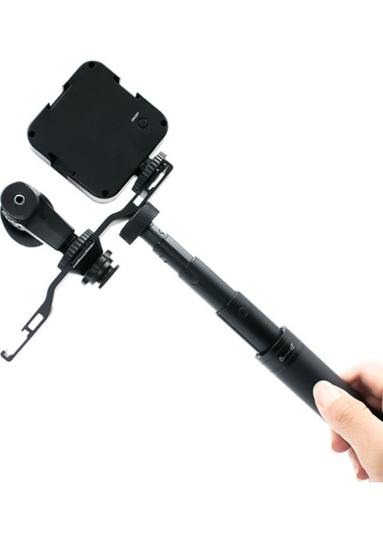 Dslr Kamera Mikrofonu Için 1/4 Inç Dişli Delikli 2 Kafalı Soğuk Ayakkabı Montaj Uzatma Çubuğu Alüminyum Alaşımlı Flaş Braketi (Yurt Dışından)