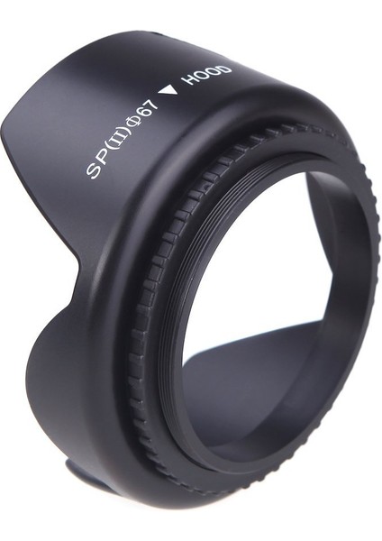 [lens Siperliği Çapı 67 Mm] Standart Lens Siperliği Kamera Lens Koruması Çiçek Şekilli Siperlik Sony 67 mm Lens Için Canon Nikon Tamron Sigma (Yurt Dışından)