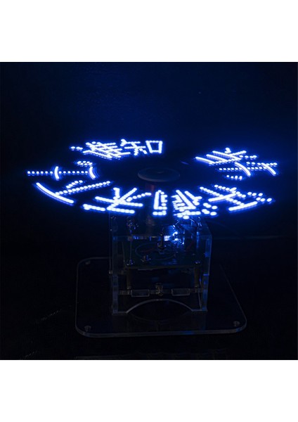 Düz Dönme LED Nokta Matris Ekran Dıy Kiti 51 Tek Çipli Mikrobilgisayar Kaynak Dıy Parçaları, Indirici Yok (Yurt Dışından) modelleri