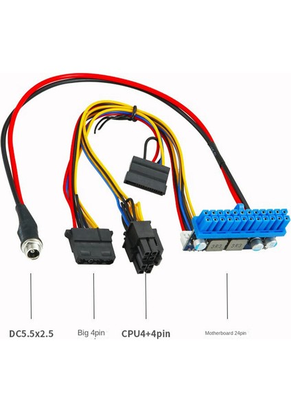 Dc-Atx Doğrudan Tak-Çıkar Güç Kartı Için Uygundur 120W 12V Katı Hal Güç Modülü Dc-Dc Güç Kartı Tam Kablo Seti (Yurt Dışından) fiyatları