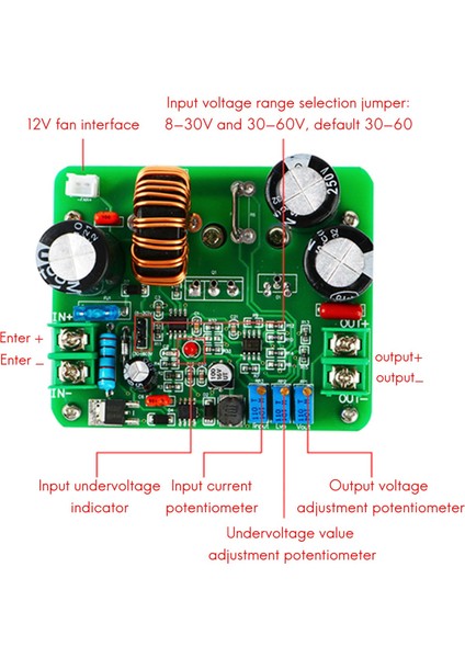 Dc-Dc Boost Modülü Ayarlanabilir 900W Yüksek Güç 12V48V60V Ila 72V96V120V Düşük Voltaj Girişini Güçlendirmek Için (Yurt Dışından) fiyatları