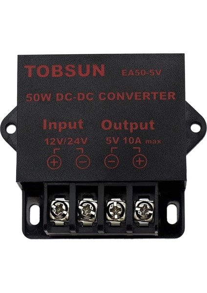 24V/12V - 5V 10A 50W Araba LED Reklam Ekranı Güç Kaynağı Güç Dönüştürücü Dc Trafo (Yurt Dışından)