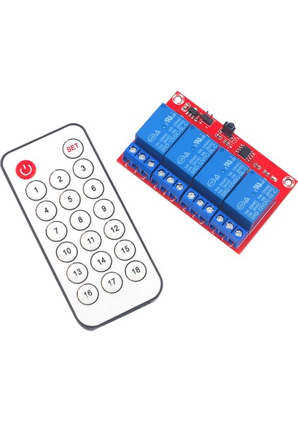 4 Kanal 24V Kızılötesi Alıcı Röle Sürücü Kartı + 4ch Kızılötesi Uzaktan Kumanda Anahtarı (Yurt Dışından) modelleri