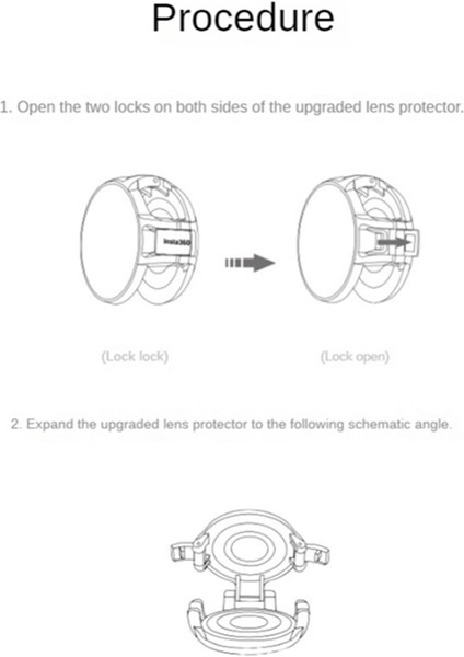 INSTA360 One X2 Panoramik Kamera Lens Koruma Aynası Hızlı Açılan Cam Ayna Yükseltme Koruma Aynası (Yurt Dışından) indirimleri