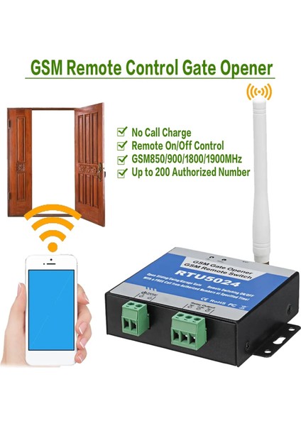 RTU5024 Gsm Kapısı Açıcı Röle Uzaktan Kapı Aksesuarları Ev Yatak Odası Malzemeleri Için 850/900/1800/1900MHZ Anahtarları (Yurt Dışından) fırsatları