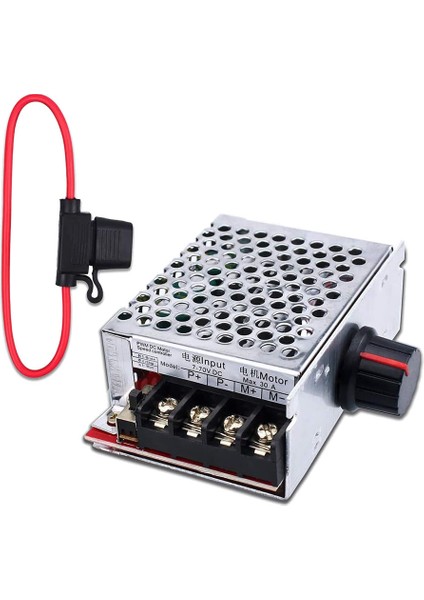 7-70V 30A Pwm Dc Motor Hız Kontrol Anahtarı Kontrolü 12V 24V 36V 48V 30 Amp Sigorta ile (Yurt Dışından)
