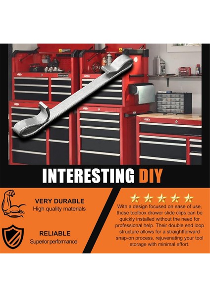 Yükseltme Alet Kutusu Çekmece Kaydırma Kelepçesi 2 Inç Çift Halka Alet Kutusu Çekmece Kaydırma Kelepçesi Yedek Parçalar 6 Adet (Yurt Dışından) modelleri