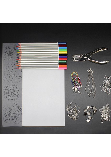 Büzüşen Plastik Malzeme Paketi Dıy Kurşun El Yapımı Isıyla Büzüşen Levha Saç Tokası Çiçek Asma El Sanatları Malzemesi (Yurt Dışından) fiyatları