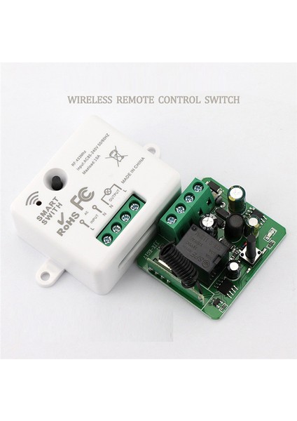 Kablosuz Akıllı Anahtar Işık 433MHZ Rf Anahtarı Uzaktan Kumandalı Mini Röle Alıcı 220V Ev LED Işık Lambası Fan (Yurt Dışından)