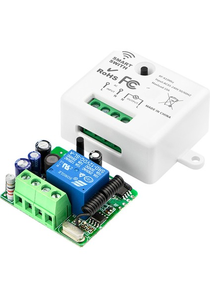 Kablosuz Akıllı Anahtar Işık 433MHZ Rf Anahtarı Uzaktan Kumandalı Mini Röle Alıcı 220V Ev LED Işık Lambası Fan (Yurt Dışından)