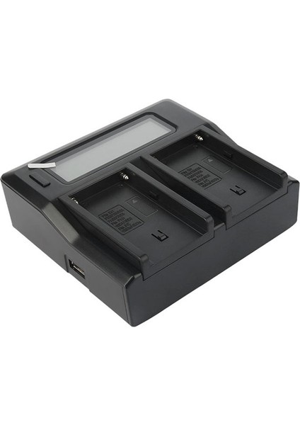 F970 Kamera Pil Şarj Cihazı Akıllı Dijital Şarj Cihazı NP-F770 F750 F550 F960 Dolgu Işığı Pil Çift Şarj Ab Tak (Yurt Dışından)