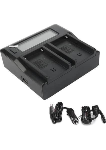 F970 Kamera Pil Şarj Cihazı Akıllı Dijital Şarj Cihazı NP-F770 F750 F550 F960 Dolgu Işığı Pil Çift Şarj Ab Tak (Yurt Dışından) indirimleri