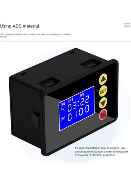 Programlanabilir Dijital Zamanlayıcı Anahtarı Röle Kontrol Zaman Kontrol Cihazı Gecikme Rölesi Döngü Zamanlaması Açık/kapalı Dc 12V (Yurt Dışından)