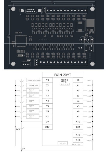Plc Endüstriyel Kontrol Kartı FX1N-24MT Röle Modülü Gecikme Modülü (Yurt Dışından) fiyatları