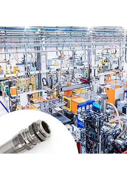 M12 Metal Bükülmez Kablo Rakorları Kablo Rakorları Pirinç Nikel Kaplama Konnektörler 3-6.5mm Kablo Bağlantıları Için 2'li Set (Yurt Dışından) indirimleri