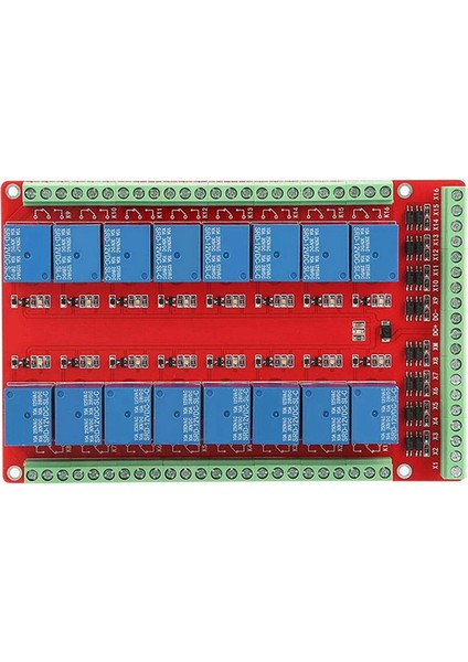 24V Izole 16 Kanallı Röle Kontrol Modülü Yüksek/düşük Seviye Tetikleyici 16 Kanallı Röle Modülü Arayüz Kartları (Yurt Dışından)