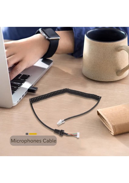 Yedek Mikrofonlar Mikrofon Kablosu Kordon Tel Yaesu MH-48A6J FT-7800 FT-8800 FT-8900 FT-7100M FT-2800M FT-8900R (Yurt Dışından) fırsatları