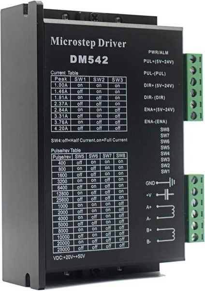 Cnc Dijital Mikrostep Sürücü DM542 Step Motor Kontrol Cihazı 2 Fazlı Dijital Step Motor Sürücüsü 20-50V Dc Maks. 4.2A (Yurt Dışından)