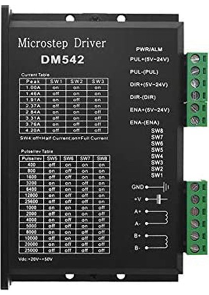 Cnc Dijital Mikrostep Sürücü DM542 Step Motor Kontrol Cihazı 2 Fazlı Dijital Step Motor Sürücüsü 20-50V Dc Maks. 4.2A (Yurt Dışından) fırsatları
