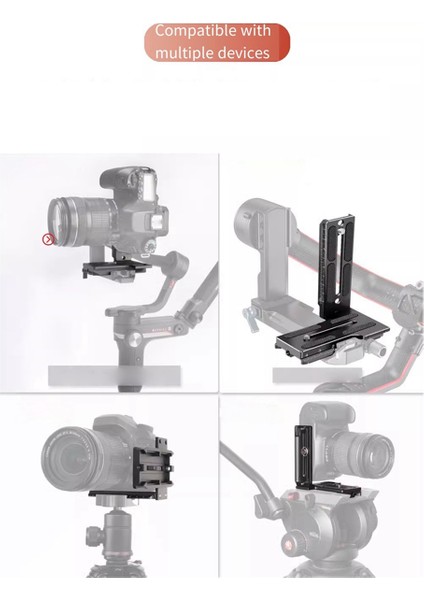 Jlwin Stabilizer L-Şekilli Dikey Raket Plakası Zhiyun Stabilizer Weebill Weebill S Cloud Crane 2/3s L-Plaka Için Uygundur (Yurt Dışından)