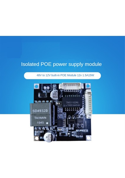 Güvenlik Cctv Ağı Ip Kameraları Için 48V Ila 12V Poe Modülü Ethernet Üzerinden Güç Modülleri IEEE802.3AF 12V1.5A Çıkış 15W (Yurt Dışından) fırsatları