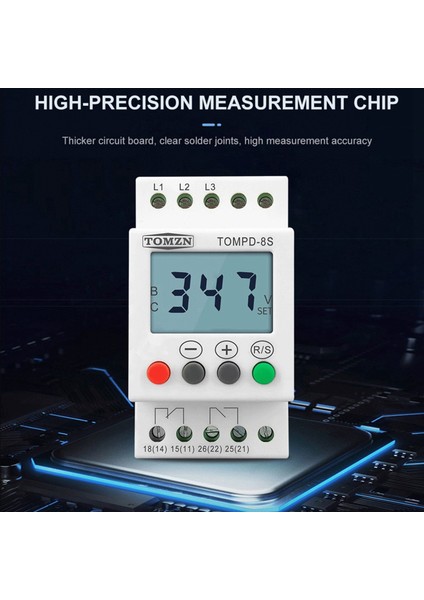 Fazlı Din Rayı Ayarlanabilir Aşırı Gerilim Koruyucu Gerilim Izleme Sırası Koruma Rölesi (Yurt Dışından) fiyatları
