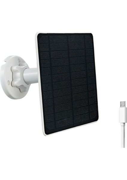 5W Güneş Panelleri IP65 Su Geçirmez 3 Metre Kablo ile 5V Pil Kamera Düşük Güç Kamera Güvenlik Kamerası Açık Hava,c (Yurt Dışından)