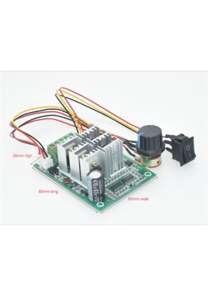 Dc 5-36V Motor Hız Kontrolü Pwm Motor Hız Kontrol Cihazı Anahtarı 15A Akım Voltaj Regülatörü Sürücü Modülü (Yurt Dışından)