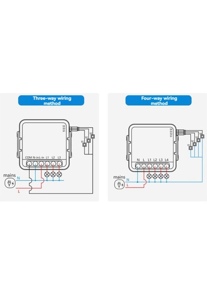 Wifi Röle Anahtar Modülü 10A 3 / 4 Kanal AC100-240V Alexa Home Mini Akıllı Anahtar Modülü ile Çalışır (Yurt Dışından) modelleri
