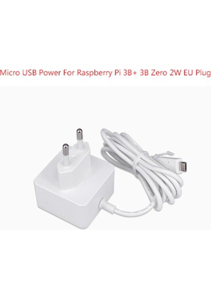 Raspberry Pi 3b+/3b/zero Için 5V 2.5A Mikro-Usb Güç Kaynağı Adaptörü 2W Mikro-Usb 12.5W Güç Şarj Cihazı Ab Fişi (Yurt Dışından) fiyatları