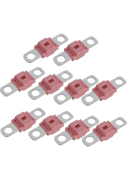 Amı/midi Sigorta 125A Yüksek Akım Sigortası Cıvatalı Sigorta 125 Amper Arabalar, Kamyonlar, Inşaat Araçları, Otobüsler, Karavanlar Için 10 Adet (Yurt Dışından)