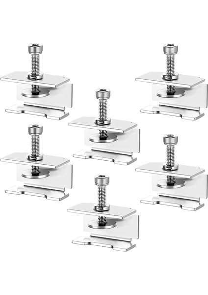 6 Adet Cam Yatak Klipleri Ender 3/3 Pro/v2/3s Ender 5/pro Cr-20 Pro CR-10S Pro Ayarlanabilir 3D Yazıcı Isı Yatak Kelepçesi (Yurt Dışından)