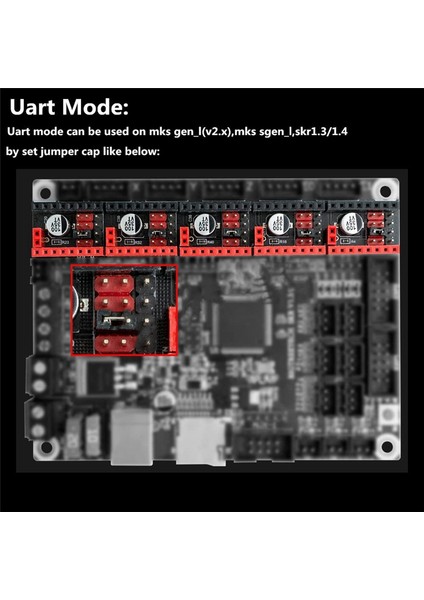Mks TMC2208 V2.0 Adım Motor Sürücüsü Mks Sgen L V1.0/gen L V2.0 Kontrol Kartı Için Ultra Sessiz/düşük Isı (5 Adet) (Yurt Dışından) modelleri