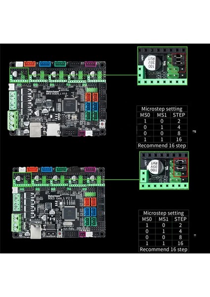 Mks TMC2208 V2.0 Adım Motor Sürücüsü Mks Sgen L V1.0/gen L V2.0 Kontrol Kartı Için Ultra Sessiz/düşük Isı (5 Adet) (Yurt Dışından) indirimleri