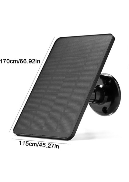 Ev Güvenlik Kamerası Için Su Geçirmez 10W Güneş Paneli Şarj Cihazı Güneş Pilleri Şarj Kablosu ile Güçlendirilmiş Şarj Cihazı, Siyah (Yurt Dışından) fiyatları