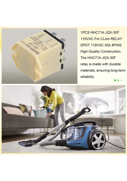 Clion 1 Adet HHC71A JQX-30F 110VAC Röle Dpdt Için 110VAC 30A 8pin (Yurt Dışından) indirimleri