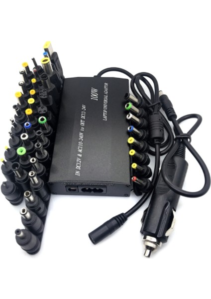 Evrensel 5V-24V Ac Güç Adaptörü Ayarlanabilir Araç Ev Şarj Cihazı USB5V Güç Kaynağı 100W 5A Dizüstü Bilgisayar ile 34 Adet Dc Konnektörü (Yurt Dışından)